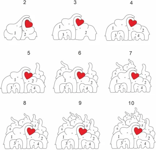 Miniatura 2 de Rompecabezas de madera de elefante personalizable, pieza decorativa de roble para decoración del hogar y miembro reflexivo, 3