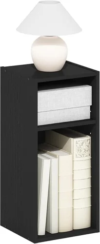 Miniatura 35 de Furinno Fulda Estantería de Libros, Estantería Estrecha de 2 Niveles, Librero con Estante de Almacenamiento de 6 Pulgadas de Ancho, 9.3 x 5.9 x 21.2