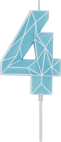 Miniatura 128 de DERVENTA Velas de cumpleaños con números grandes, 3D, color rosa, 3.7 pulgadas, decoración para tartas de fiesta, 1 pieza (número 3 rosa)