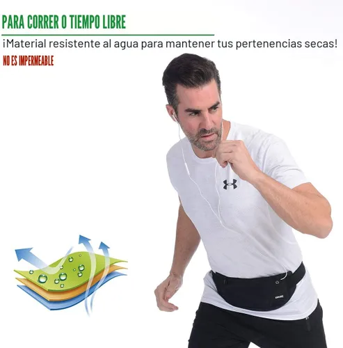 Miniatura 7 de USHAKE Cinturón para correr, para hombres o mujeres, ultra ligero, sin rebote, bolsa de cintura, bolsa de entrenamiento de fitness, bolsa de cintura