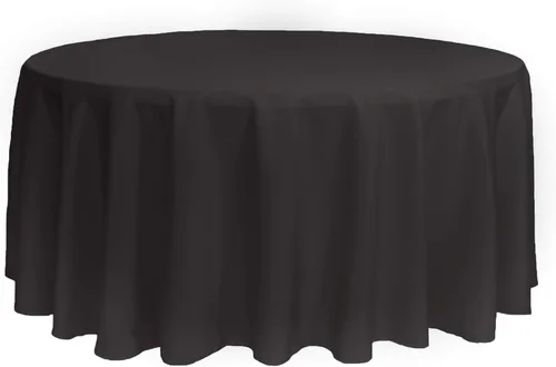 Miniatura 70 de YOUR CHAIR COVERS - Mantel redondo de poliéster prémium de 120 pulgadas - Mantel de lino color champán para mesas redondas estándar