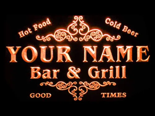 Miniatura 14 de ADVPRO u-tm-b Nombre Personalizado Familia Bar & Grill Cerveza Home Bar LED Neon Sign Azul