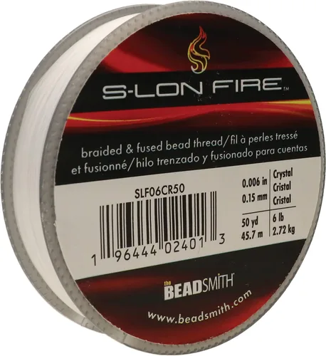 Miniatura 12 de The Beadsmith S-Lon Fire - Hilo de cuentas trenzado y fundido - Prueba de 6 libras, diámetro de 0.006 pulgadas/0.006 in, carrete de 50 yardas
