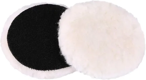 Miniatura 7 de LotFancy Almohadillas de pulido de lana de 5 pulgadas, paquete de 2 almohadillas de pulido automático para automóvil, utilizadas