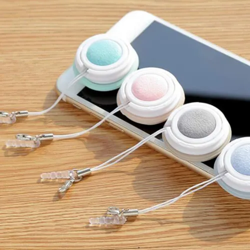 Miniatura 3 de Toyvian 8 piezas Macaron pantalla de teléfono móvil, llavero portátil para móvil, dispositivos de computadora, limpiador de pantalla de teléfono