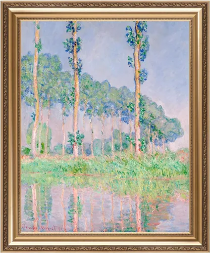 Miniatura 66 de IPIC - Reproducción artística de los lirios de agua de Claude Monet 1906, impresiones giclée coinciden con el marco dorado clásico, arte de pared