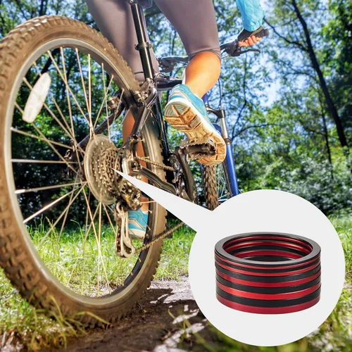 Miniatura 2 de Frienda 10 piezas de bicicleta Cassette espaciador bicicleta soporte inferior espaciador 7 8 9 10 11 velocidad Cassette arandela de aleación