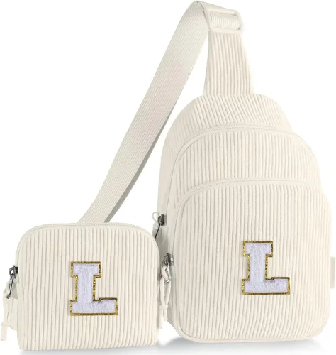 Miniatura 35 de Riñonera cruzada para niñas, Beige, Small