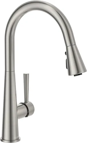 Miniatura 12 de Lava Odoro - Grifo de cocina con rociador extraíble, grifo de fregadero de cocina negro mate y dorado cepillado, grifo negro y latón para fregadero