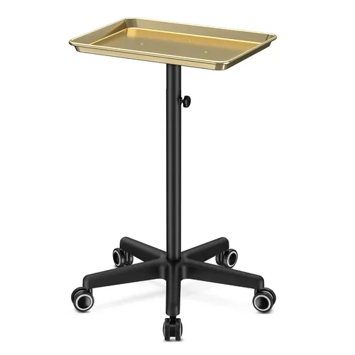 Bandeja de salón para peluquería, carrito de salón para estilista de peluquería, carrito con ruedas, bandeja rodante de salón, estaciones de salón,