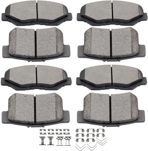 Miniatura 28 de SCITOO Kits de pastillas de freno de cerámica D465 D374 Reemplazo delantero y trasero para Acura CL 1997-1999, para Honda Civic 2002-2003 200-2011