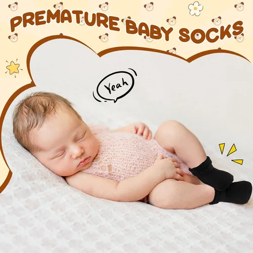 Miniatura 18 de Janmercy 20 Pair Preemie Socks Baby Boy Girls Newborn Premature Terry Cotton Socks for Unisex Baby
