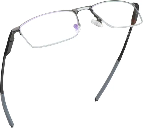 Miniatura 17 de LifeArt Lentes de lectura sin montura de aleación, lentes de bloqueo de luz azul, antifatiga ocular, anteojos para juegos de computadora, gafas
