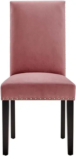 Miniatura 6 de Modway Parcel Performance - Juego de 2 sillas auxiliares de terciopelo para comedor, color rosa polvoriento Rosa (Dusty Rose)