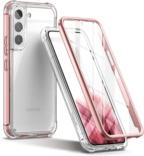 Miniatura 11 de SURITCH Funda transparente para Samsung Galaxy S22 de 6.1 pulgadas (solamente), [protector de pantalla integrado] carcasa rígida protectora