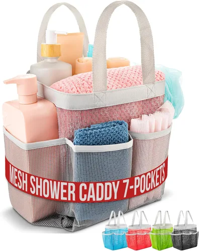 Miniatura 10 de Handy Laundry Cortina de ducha organizadora de baño -9 bolsillos- Perfecto para organizar el baño en casa, tus artículos de tocador y juguetes