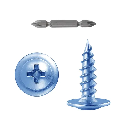 Miniatura 6 de WensiLon - Tornillos para madera de cabeza segmentada Phillips #8, de acero inoxidable 410, metal autorroscante rápido, juego surtido Plateado