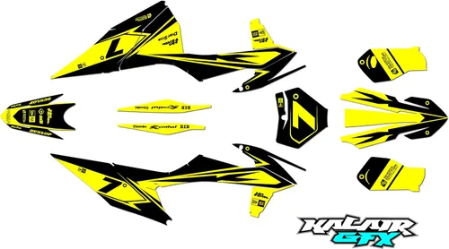 Miniatura 9 de Kit de gráficos para KTM Motocross 4-Stroke 250 SX-F, 350 SX-F y 450 SX-F años 2019, 2020, 2021 y 2022 serie Bolt Blue 16 Mil - Calcomanías