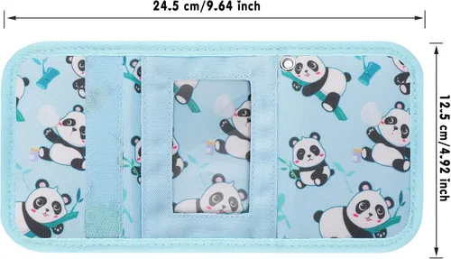Miniatura 4 de Hapycat Cartera infantil para niñas, Panda-azul