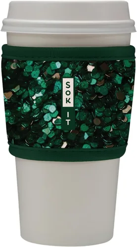 Miniatura 65 de Sok It HotSok Coffee & Tea - Funda de neopreno con aislamiento reutilizable (floral abstracto)