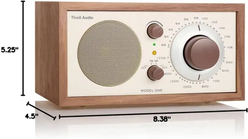Miniatura 6 de Tivoli - Radio de mesa AM FM, audio Model One WalnutBeige