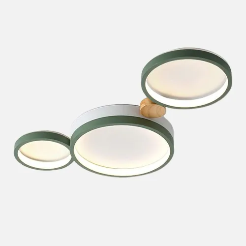 Miniatura 19 de Lámpara de techo LED de 3 luces, 22 pulgadas, moderna lámpara de techo empotrada de madera de 20 W regulable para sala de estar, dormitorio, cocina