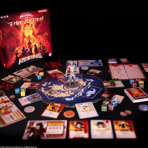 Miniatura 2 de Avatar The Last Airbender: Fire Nation Rising Juego de mesa cooperativo Con Aang, Katara, Sokka, Toph, Zuko y Lord Ozai Mercancía de Avatar