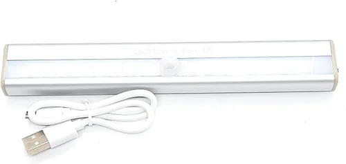 Miniatura 4 de Lock Connection® - 1 luz LED blanca recargable activada por movimiento para gabinete. Pegar en cualquier lugar/10 LED sensor de movimiento