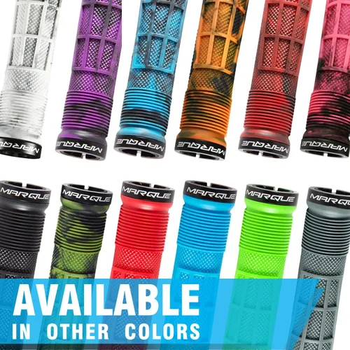 Miniatura 5 de MARQUE Race Mountain Bike Handlebar Grips – Collar de anillo de bloqueo único MTB y BMX para manillar de bicicleta con agarre antideslizante
