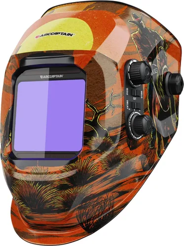 Miniatura 16 de ARCCAPTAIN Casco de Soldadura con Pantalla de Visualización Grande de 3.94"X3.66" Color Verdadero Oscurecimiento Automático Alimentado por Energía