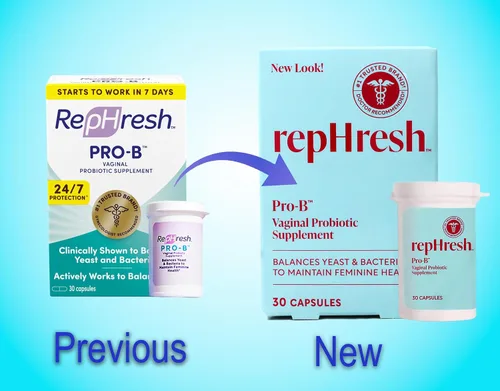 Miniatura 3 de RepHresh Suplemento probiótico vaginal Pro-B, 30 cápsulas, paquete de 2
