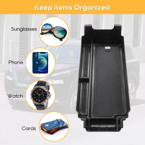 Miniatura 4 de LFOTPP Rogue Organizador de consola central para Nissan Rogue 2021 2022 2023 2024 2025 2026 Nissan Rogue [S/SL/SV/Platinum] T33 Caja