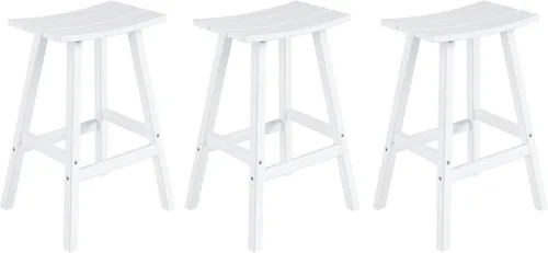 Miniatura 39 de WestinTrends Malibu - Juego de 2 taburetes para sillín para exteriores/patio, 24 alturas, color rojo