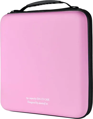Miniatura 16 de alavisxf xx Estuche para CD, funda protectora de EVA para DVD de 28 capacidades, portátil, con cremallera, para CD, organizador de almacenamiento