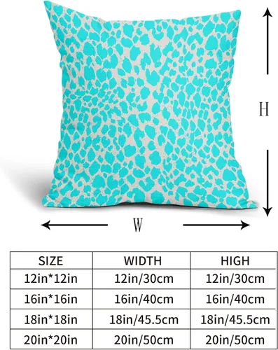 Miniatura 4 de Juego de 2 fundas de almohada de 16 x 16 pulgadas con estampado de leopardo, diseño de leopardo, con cremallera, decoración del hogar para sofá