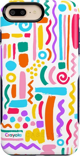 Miniatura 32 de Casely Funda para iPhone 6/7/8 Plus Funda con estampado de festival (solo buenas vibraciones)