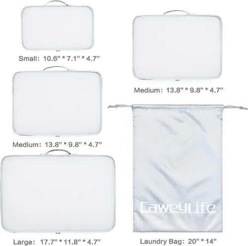 Miniatura 4 de Juego de cubos de equipaje de viaje para maletas, juego de 510 piezas, bolsas organizadoras de equipaje de mano, cubo de viaje, diseño grande