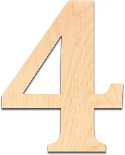 Miniatura 47 de Ampersand - Letras de madera de 6 pulgadas de alto, abedul báltico de 1/4 de pulgada de grosor, decoración de bricolaje pintable, letreros