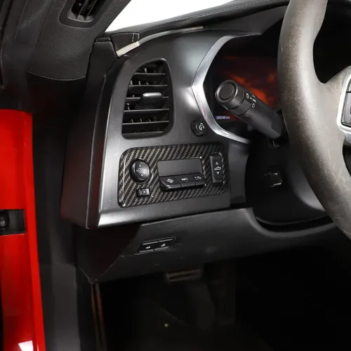 Miniatura 4 de Sekhyna Cubierta de marco convertible para panel de interruptor de techo, ABS, 1 unidad, compatible con Corvette C7 Stingray 2014-2019 para consola