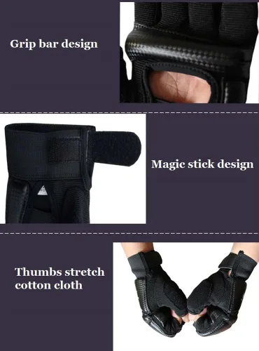 Miniatura 3 de Guantes de taekwondo para hombre y niños, saco de boxeo, artes marciales, artes marciales, artes marciales, lucha, grappling, Muay Thai, Negro