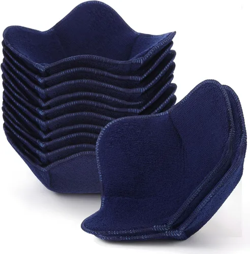 Miniatura 10 de Patelai 12 piezas de soportes para tazones aptos para microondas de poliéster, soportes para tazones calientes que protegen tus manos de platos Gris