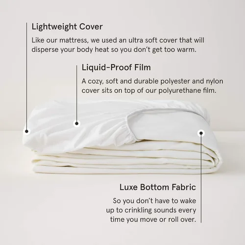 Miniatura 2 de Tuft & Needle Protector de colchón tamaño individual, impermeable, a prueba de líquidos, duerme tranquilo, estilo sábana bajera, suave y cómodo