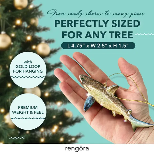 Miniatura 4 de Adorno de Navidad pintado a mano para playa – Decoración costera para árbol para amantes del océano – Adorno náutico único para árbol de Navidad