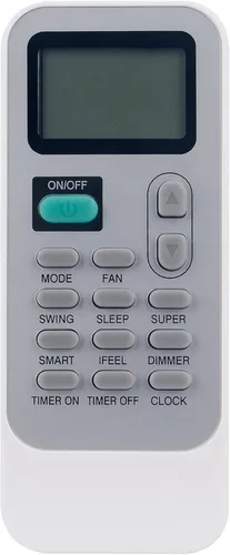 AULCMEET Reemplazo de control remoto de CA compatible con aire acondicionado portátil Hisense & Kelon DG11J1-01 DG11J1-04 DG11J1-05(E) DG11J1-72