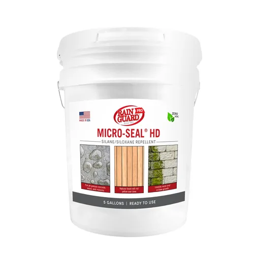 Rain Guard Water Sealers CR-0405 Micro-Seal HD listo para usar sellador de alto contenido de sólidos que cubre hasta 1500 pies cuadrados. Todas las