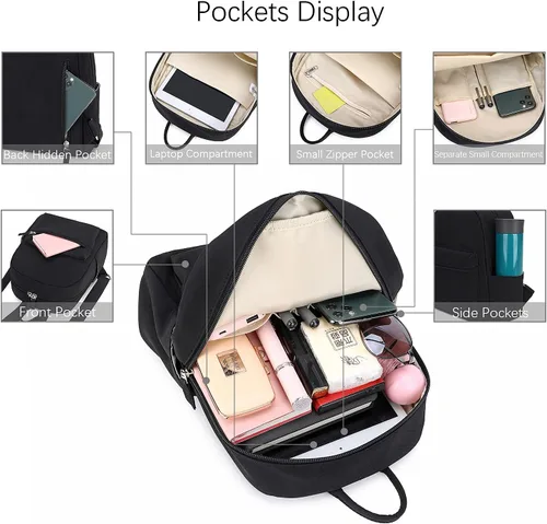 Miniatura 4 de Ecodudo Mini mochila monedero para mujeres, adolescentes y niñas, bolsa de moda pequeña, mini