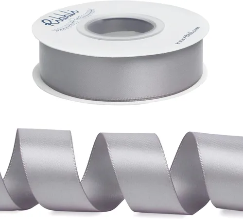 Miniatura 459 de Ribbli - Cinta de satén de doble cara dorada, 1/2 pulgada x 25 yardas, uso para ramo de lazos de manualidades, envoltura de regalos, decoración