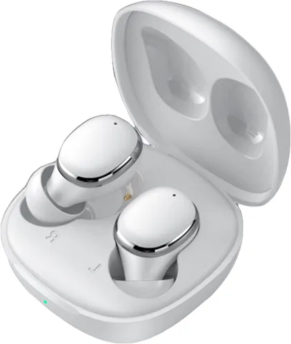 Miniatura 10 de Xmenha Auriculares inalámbricos pequeños para canales auditivos pequeños, auriculares azules más pequeños, auriculares Bluetooth micro pequeños