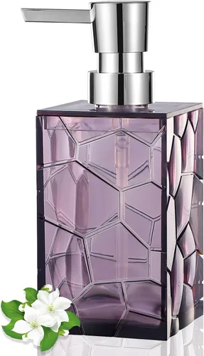 Dispensador de jabón de manos, botellas de bomba de líquido de plástico acrílico transparente recargables dispensador de loción para decoración de