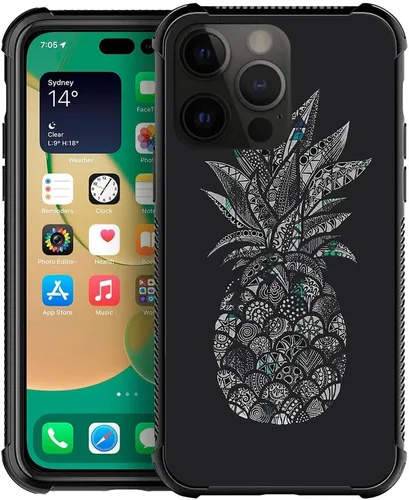 Miniatura 9 de ZHEGAILIAN Funda compatible con iPhone 14, funda de munición AK 47, parte trasera de vidrio templado+funda protectora de TPU de silicona suave